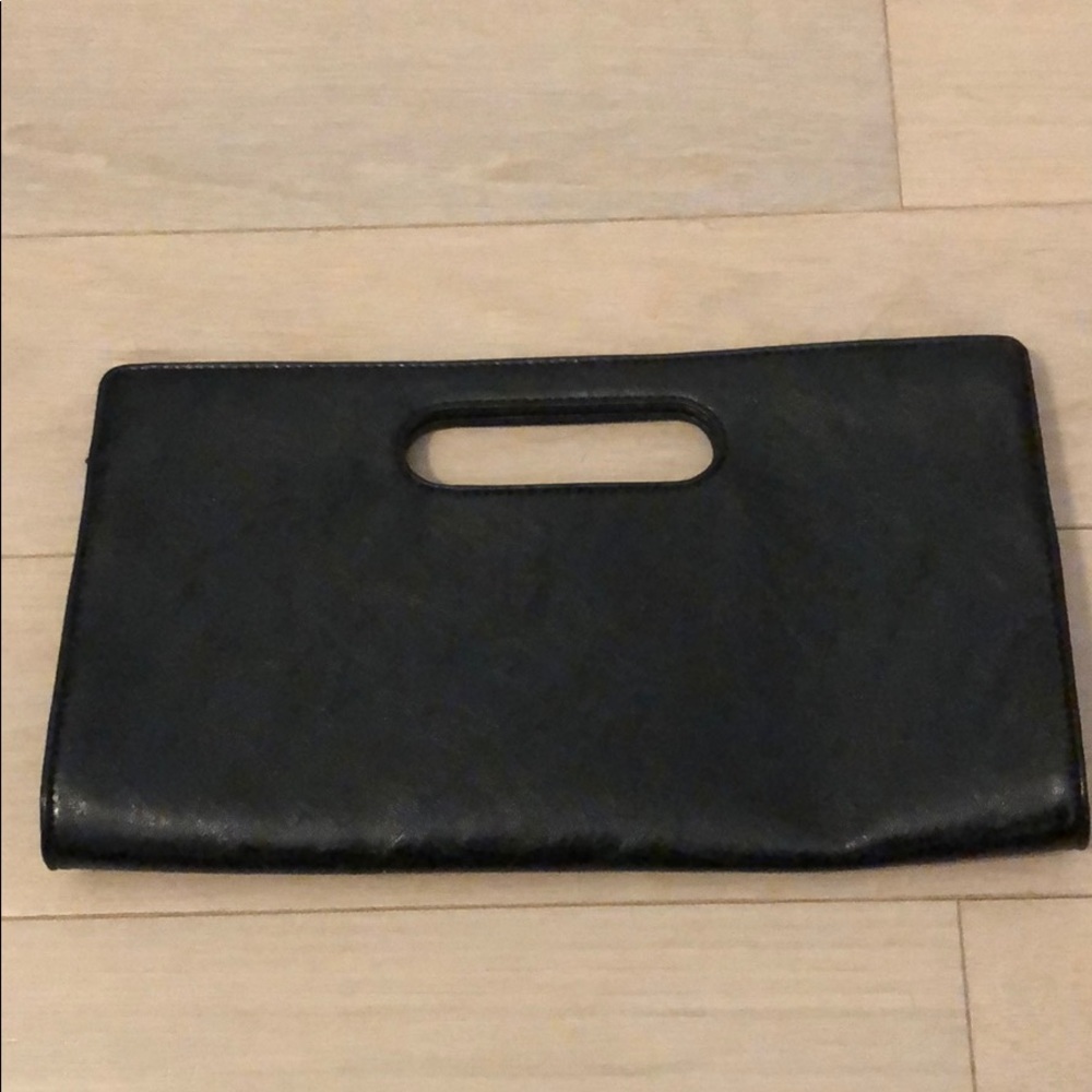 Express Black Clutch